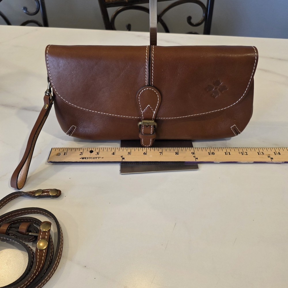 Patricia Nash Tan Leather Crossbody Bag